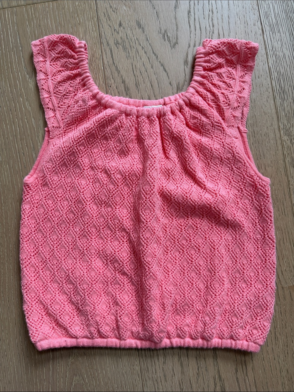 Janie and Jack coral knit top
